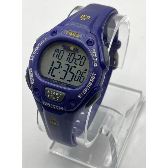 Timex Ironman Triathlon Womens Multifunction Sports Watch 34mm WR 100m Indiglo - Picture 2 of 10